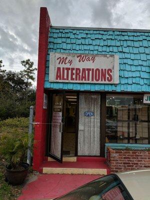 Storefront entrance.