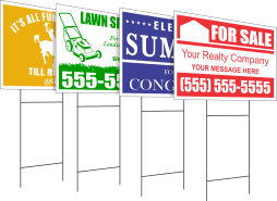 Yard signs for all occasions on sale NOW!