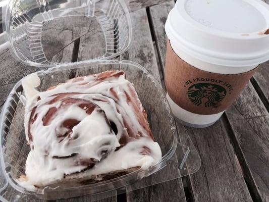 Cinnamon Roll & Coffee