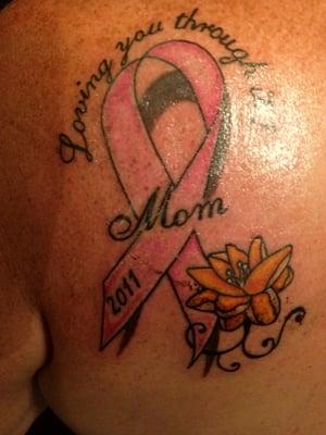 Dedication tattoo for my mom !