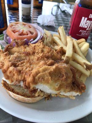 Fried chicken sandwich