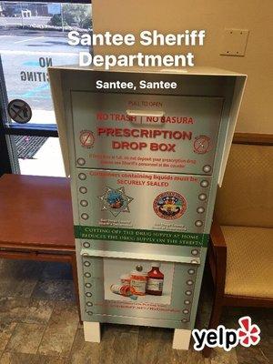 The sheriff's Department has a drop box for unwanted or expired medications for safe disposal. DONT FLUSH THEM DOWN THE TOILET!