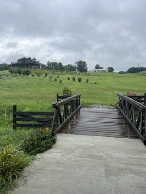 View from event barn