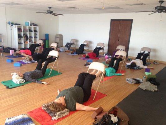 Restorative and therapeutic positions for stress relief (Plano)