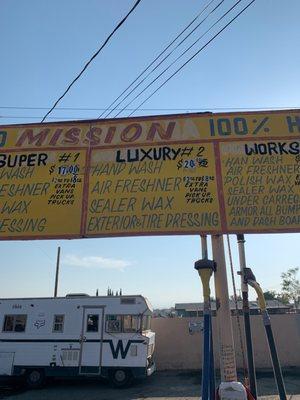 Price for luxury car wash