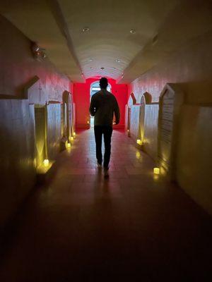 Hallway in catacombs