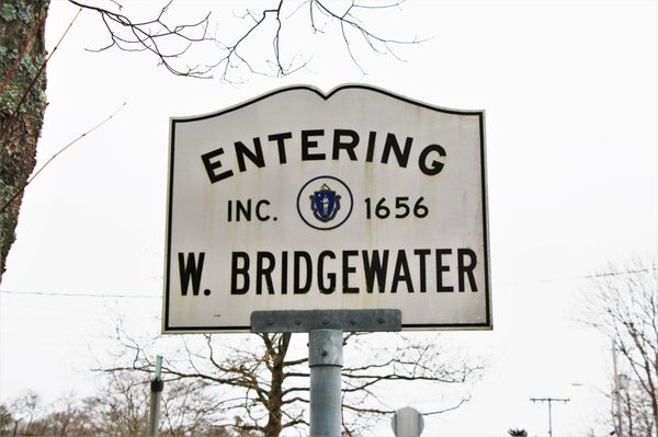 Entering West Bridgewater from East Bridgewater.