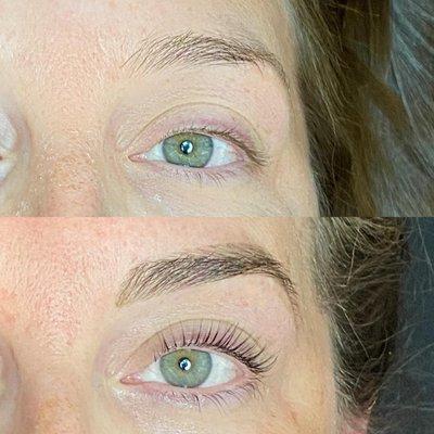 Lash Lift, tint and brow tint by Jaimie!