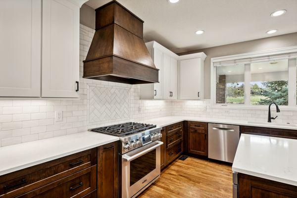 Colorado home kitchen remodel. Transitional style.