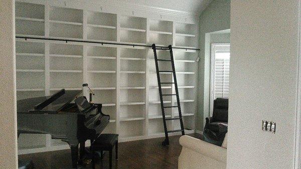 Book shelf with ladder, walls, ceiling, trim... after CPPI