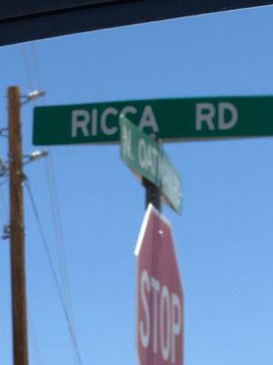 And find Ricca Road also