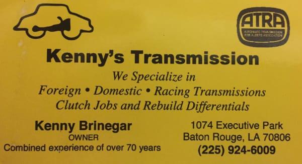 Kenny's Transmission