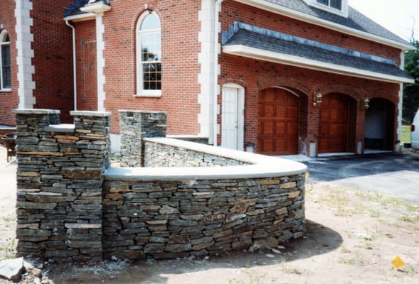 Stonewall Bluestone Cap in Stow, MA.