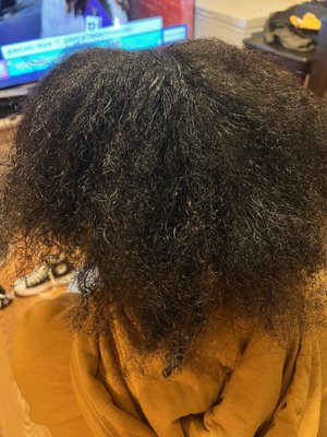 No curl pattern thin hair and breakage