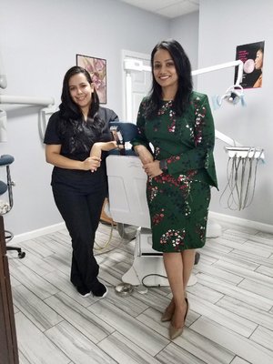 Dr. Narayanan & Dental Assistant