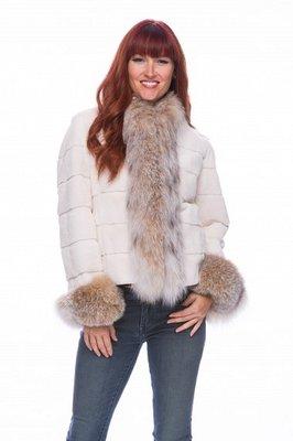 Awesome mink  Jacket looks great with jeans