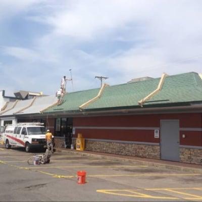 McDonald's roof painting done right!