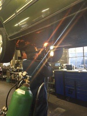 exhaust welding