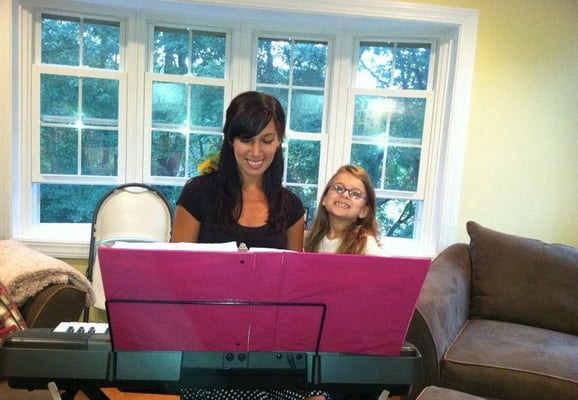 Shayna and her student during a lesson!