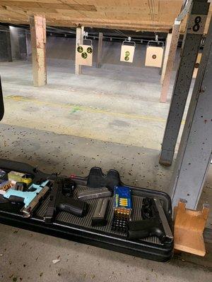 Walter p22q,XD-9,Glock 19 all with beamz Yee