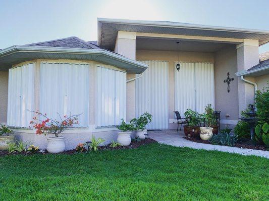 Accordion shutters for hurricane protection