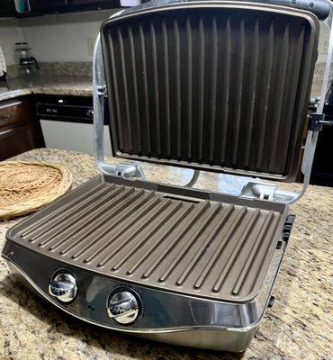 Inside of electric griddle