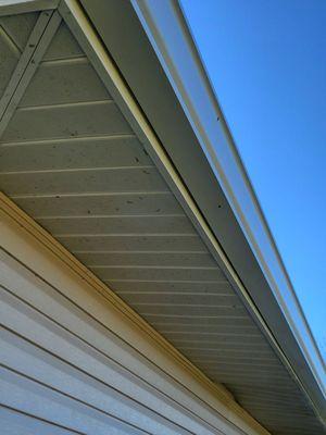 Gap in gutter fascia still messing up.