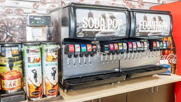 soda fountain and tea