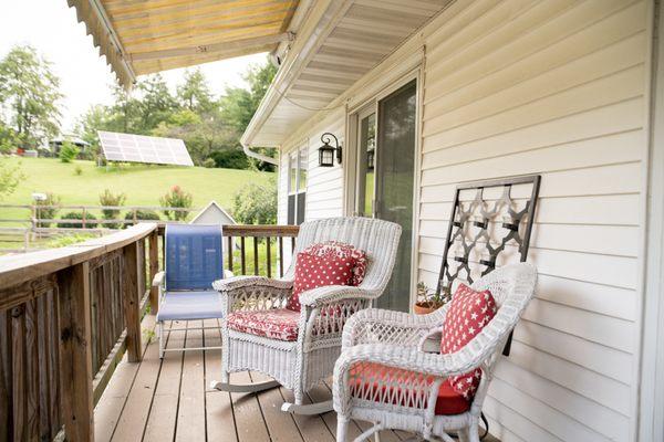 deck with views of the garden