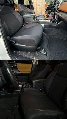 Toyota Tacoma Mobile Premium Interior Detail before and after