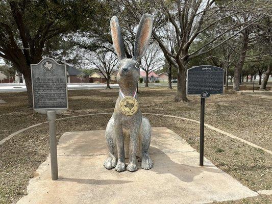 Happy Easter from the giant jack rabbit! 3/29/2024