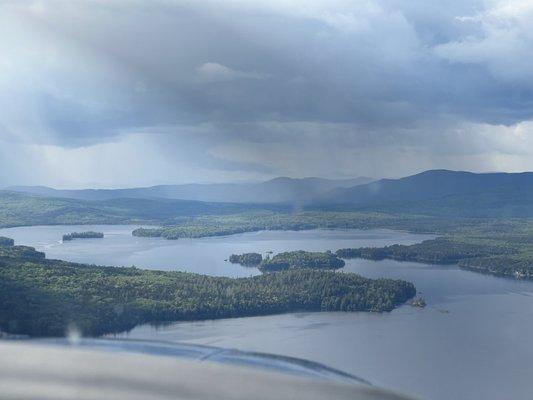 Wilderness lakes from the air. Breathtaking.