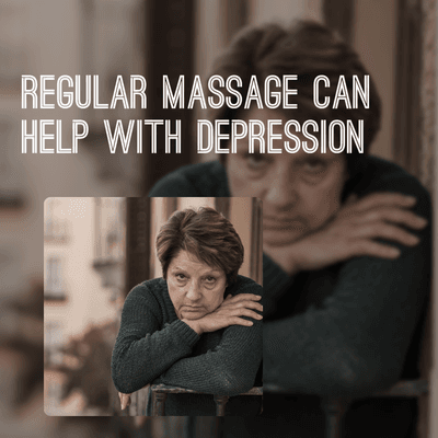 Regular massage has been known to alleviate physical symptoms that come along with depression. If you're feeling depressed, you may also be