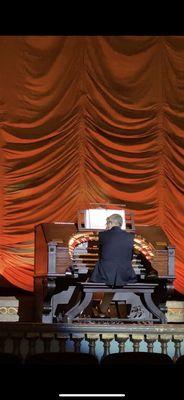 Organist during their pre-show performance.