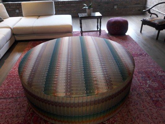 The ottoman made by A.S. Upholstery that I just LOVE