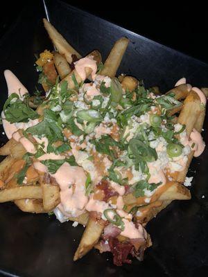 The only good thing we had: the loaded fries!