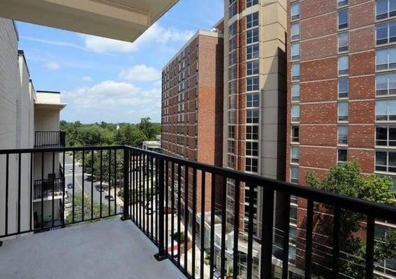 Spacious balcony