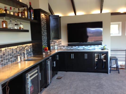 New Wet bar and family room remodel in San Carlos