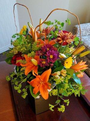 Beautiful bouquet for retirement celebration