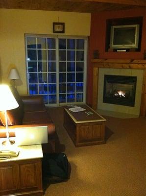 Living room with balcony