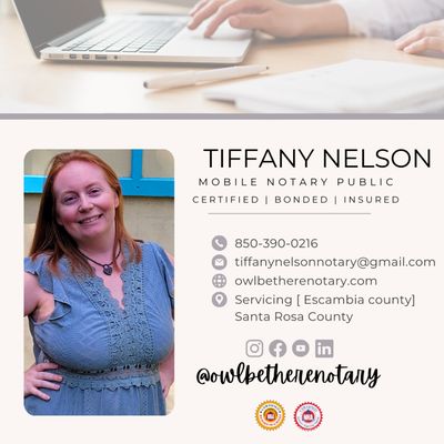 Meet your Notary - Tiffany Nelson