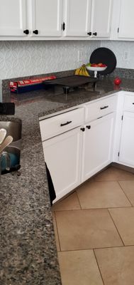 Countertops and Backsplash work