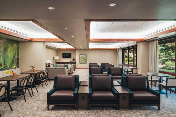 Ko Olina Travelers Lounge in Honolulu International Airport - fully renovated and redesigned by the architects at InForm Design.