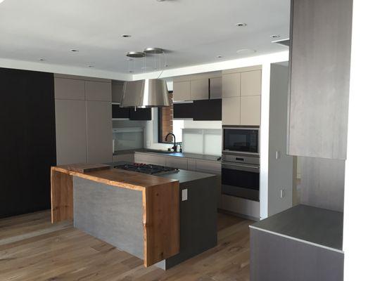 Spacious kitchen after remodeling