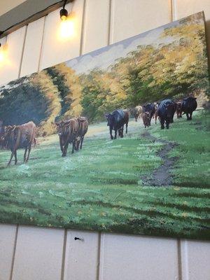 The cows are in the pasture... what an awesome print!