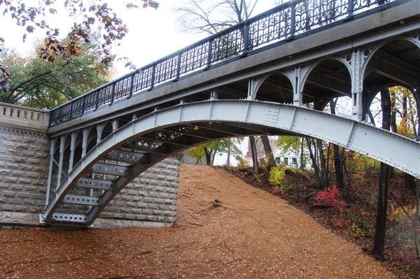 Award winning bridge restoration in Milwaukee.