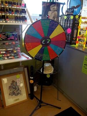 "Spin and Win" cool offers from the Money & More staff in Iowa City!