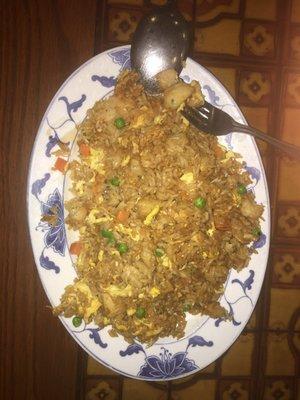 Chicken fried rice! Yum!!!