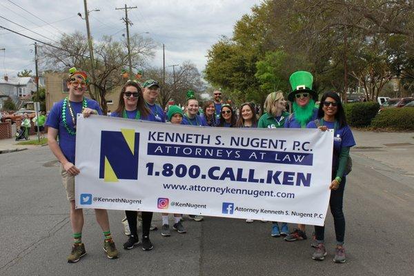 Proud sponsors of the Savannah St. Patrick's Day parade!