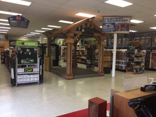 This is the inside of the store from the front counter.